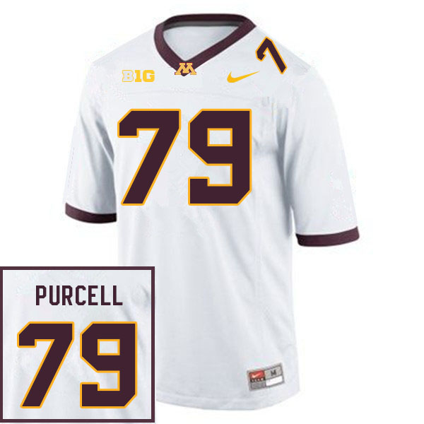 Men #79 Logan Purcell Minnesota Golden Gophers College Football Jerseys Sale-White